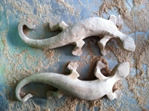 Lizard door handles