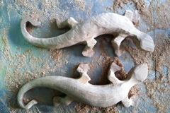 Lizard door handles