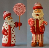 Santa Holding Peppermint-Sucker