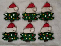 Santa Hat Tree Ornaments