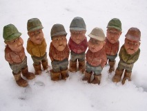 A group of men in the snow