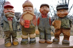 3 guys talking with Santa