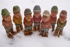 A group of men in the snow