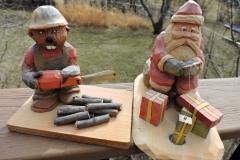 The Beaver and Santa Ice Fishing
