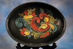Rosemal painting on bentwood box