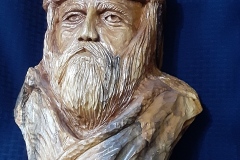 Mountain Man using basswood log